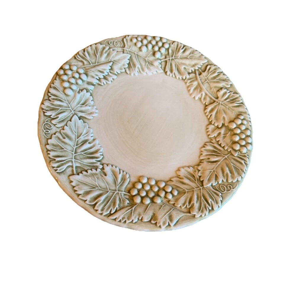 Set Of 5 Williams Sonoma Napa Fog 8 3/4” Salad Plate Italy Grapes Sage Green
